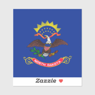Sticker Drapeau de l'État du Dakota du Nord