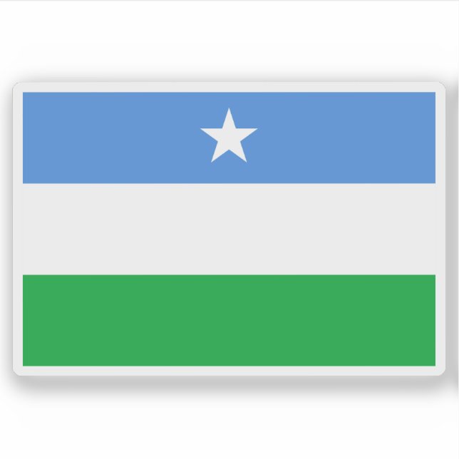 Sticker Drapeau de l'État du Puntland, Somalie (depuis 200 (Devant)