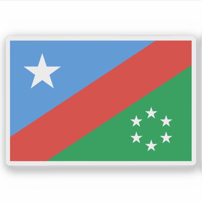 Sticker Drapeau de l'État du Sud-Ouest, Somalie (Devant)