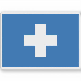 Sticker Drapeau de l'État libre d'Ikaria, Grèce (1912)