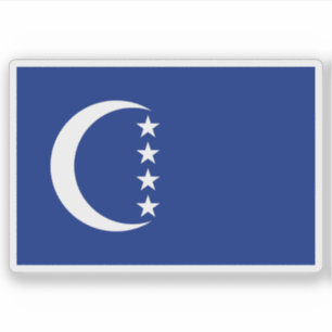 Sticker Drapeau de l'île de Grande Comore, Comores