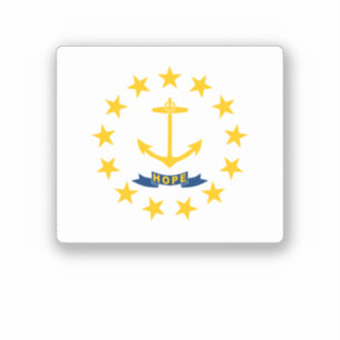 Sticker Drapeau de l'île Rhode