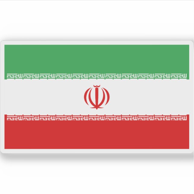 Sticker Drapeau de l'Iran (Devant)