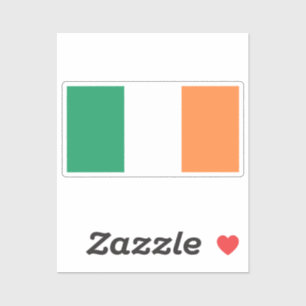 Sticker Drapeau de l'Irlande découpé sur mesure