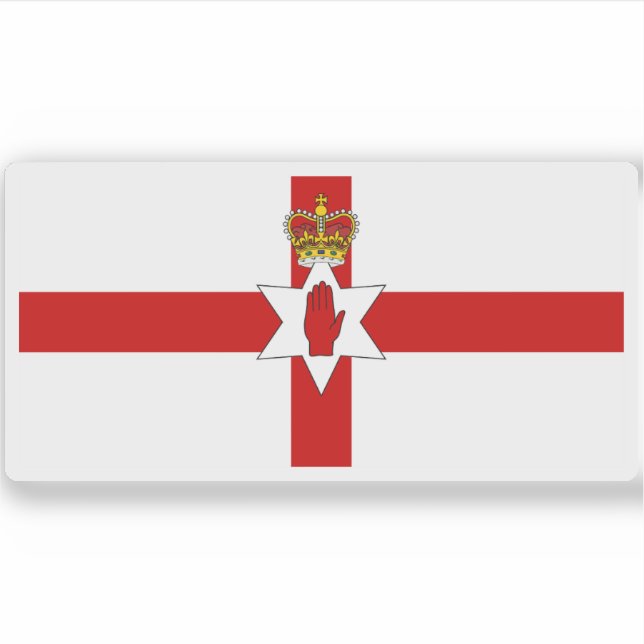 Sticker Drapeau de l'Irlande du Nord (1953-1972) (Devant)