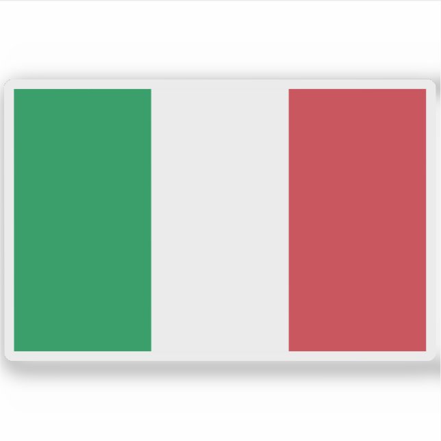 Sticker Drapeau de l'Italie (Devant)