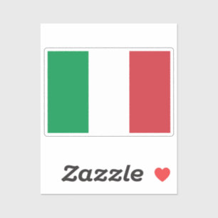 Sticker Drapeau de l'Italie découpé sur mesure