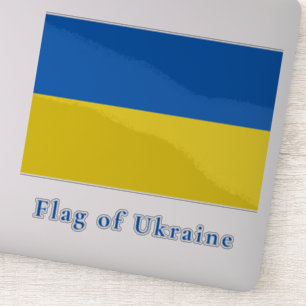 Sticker Drapeau de l'Ukraine Vinyl