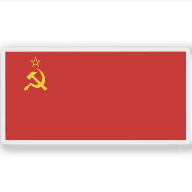 Sticker Drapeau de l'Union soviétique (1924-1936) (Devant)