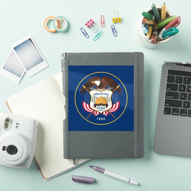 Sticker Drapeau de l'Utah (Couverture iPad)