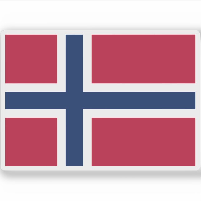 Sticker Drapeau de Norway (Devant)