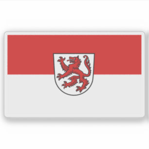 Sticker Drapeau de Passau, Allemagne