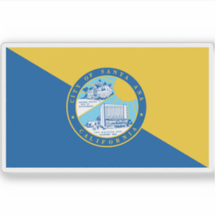 Sticker Drapeau de Père Noël Ana, Californie