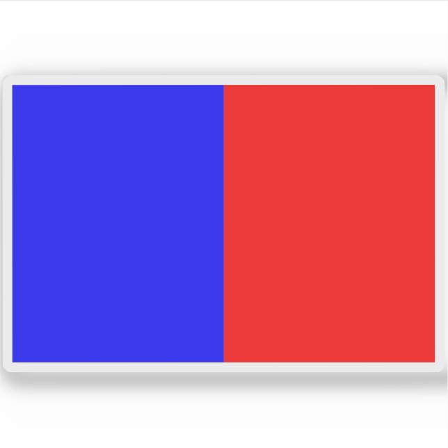 Sticker Drapeau de Petite-Synthe, Nord (Devant)