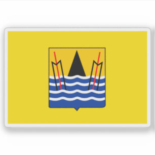 Sticker Drapeau de Pointe-Noire, République du Congo