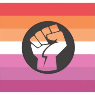 Sticker Drapeau de protestation lesbienne