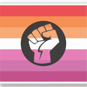 Sticker Drapeau de protestation lesbienne