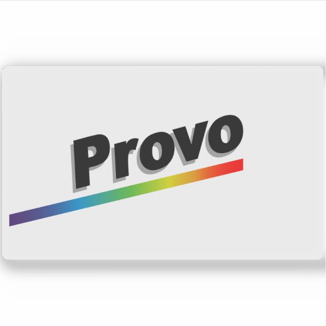 Sticker Drapeau de Provo, Utah (1989-2015) (Devant)