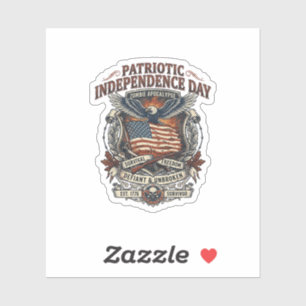 Sticker Drapeau de rouille patriotique Survivant Zombie Ap