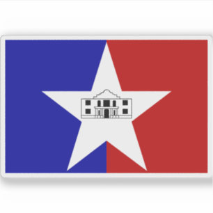 Sticker Drapeau de San Antonio, Texas