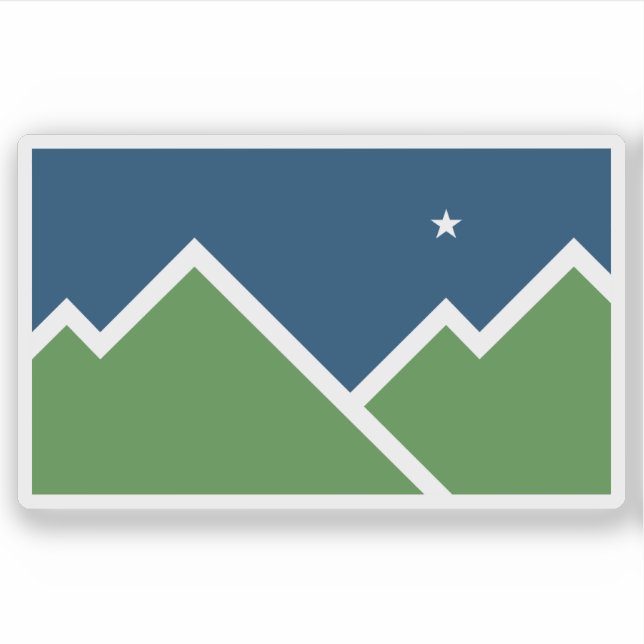 Sticker Drapeau de Sandy, Utah, États-Unis (Devant)