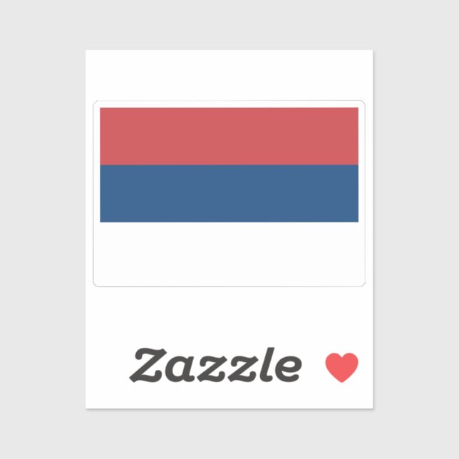 Sticker Drapeau de Serbie découpé sur mesure  (Feuille)