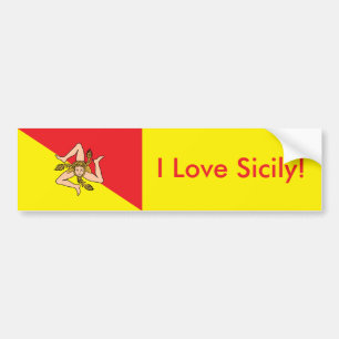 Sticker Drapeau de Sicile