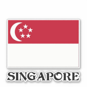 Sticker Drapeau de Singapour
