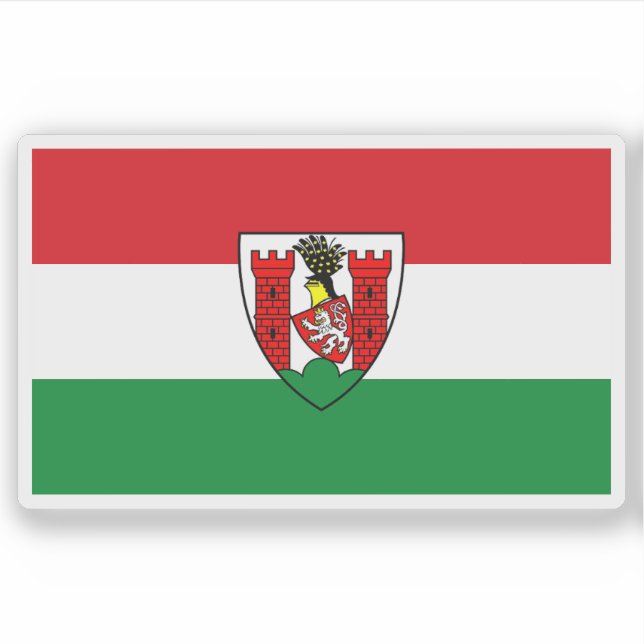 Sticker Drapeau de Spremberg, Allemagne (Devant)
