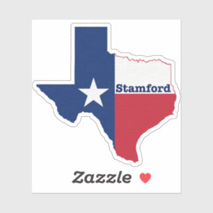 Sticker Drapeau de Stamford Texas