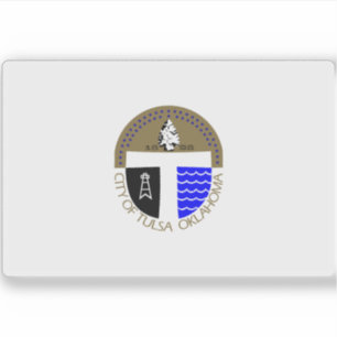 Sticker Drapeau de Tulsa, Oklahoma (1973-2018)