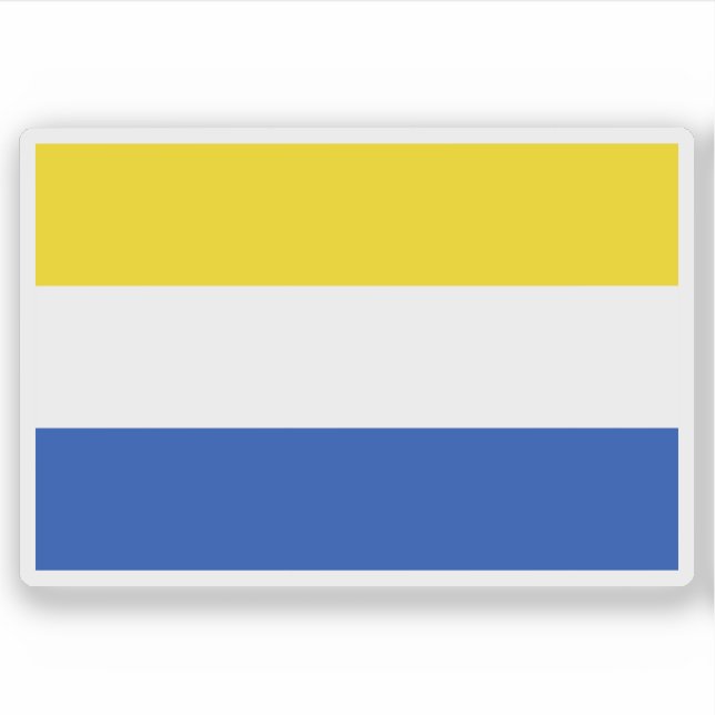 Sticker Drapeau de Vlašim, République tchèque (Devant)