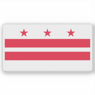 Sticker Drapeau de Washington, D.C (district de Columbia),