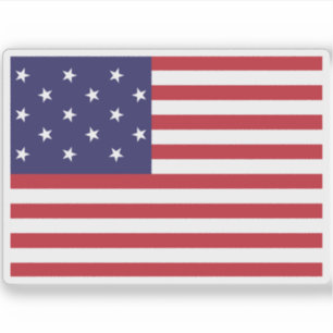Sticker Drapeau des États-Unis d'Amérique (1795-1818)