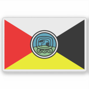 Sticker Drapeau des Guatémaltèques autochtones, Amérique c