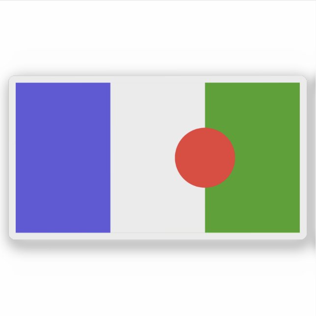 Sticker Drapeau des peuples Batwa (Devant)