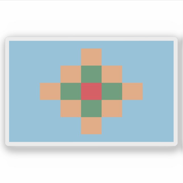 Sticker Drapeau des Tonokotés, Argentine (Devant)