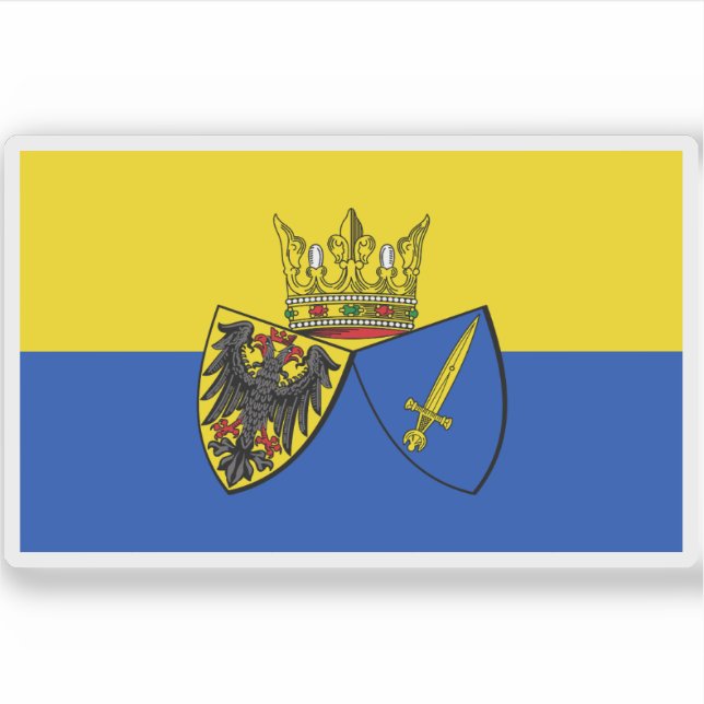 Sticker Drapeau d'Essen, Allemagne (Devant)