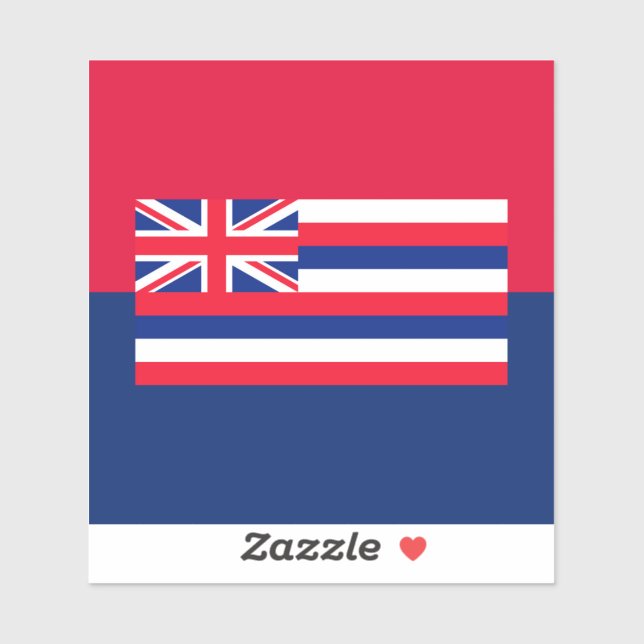 Sticker Drapeau d'État d'Hawaii (Feuille)