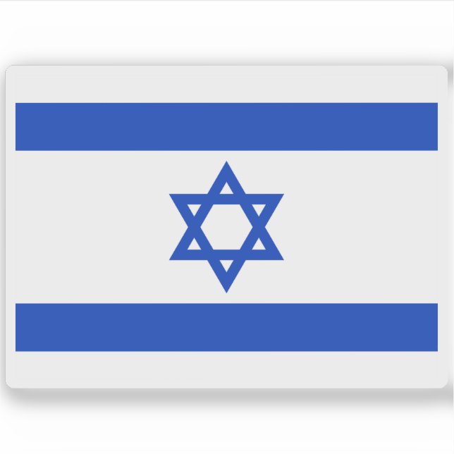 Sticker Drapeau d'Israël (Devant)