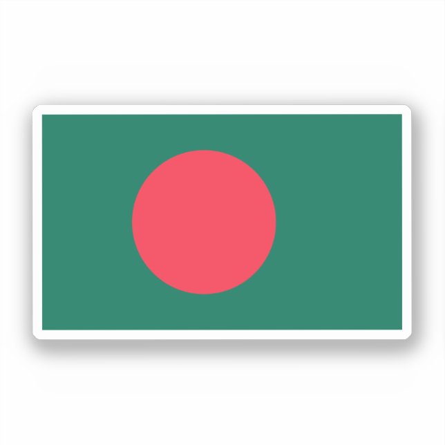 Sticker Drapeau du Bangladesh (Recto)