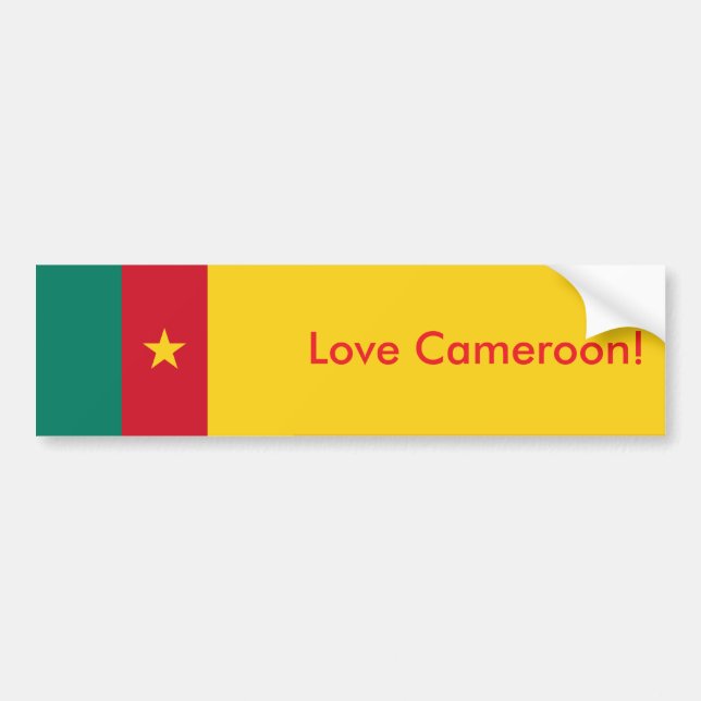 Sticker Drapeau du Cameroun (Devant)
