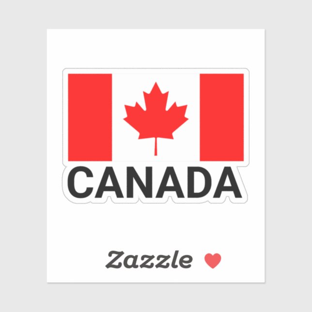 Sticker Drapeau du Canada Drapeau canadien , drapeau canad (Feuille)