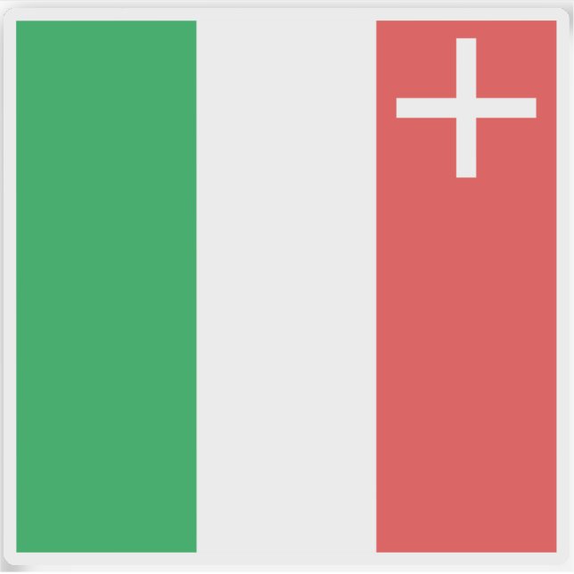 Sticker Drapeau du canton de Neuchâtel (Neuchâtel), Suisse (Devant)