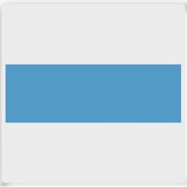 Sticker Drapeau du canton de Zoug, Suisse (Devant)