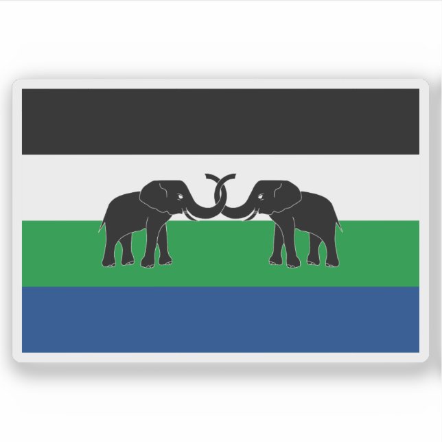 Sticker Drapeau du Caprivi oriental, République d'Afrique  (Devant)
