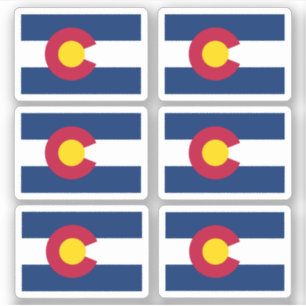 Sticker Drapeau du Coloradan, drapeau de l'État américain