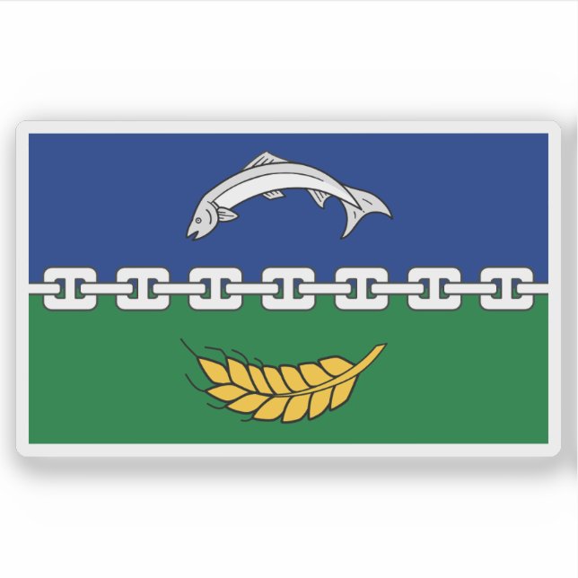 Sticker Drapeau du comté de Berwickshire, Écosse (Devant)