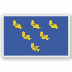 Sticker Drapeau du comté de Sussex, Angleterre