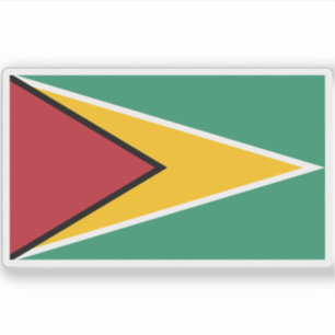 Sticker Drapeau du Guyana